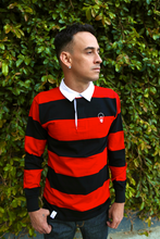 Load image into Gallery viewer, Choixiz Icon Piquet Polo Rugby  - Red &amp; Noir
